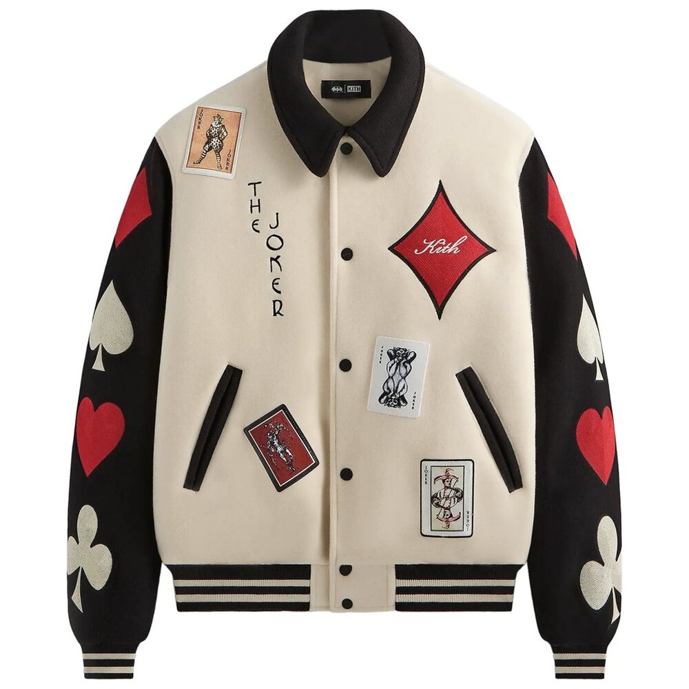Kith x Batman Joker Wool Coaches Jacket Sandrift